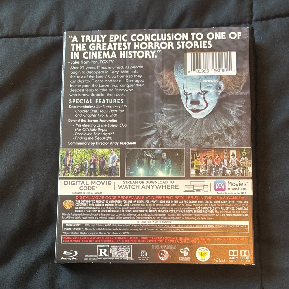IT Chapter Two Blu-ray + DVD + Digital Code - Picture 2 of 4